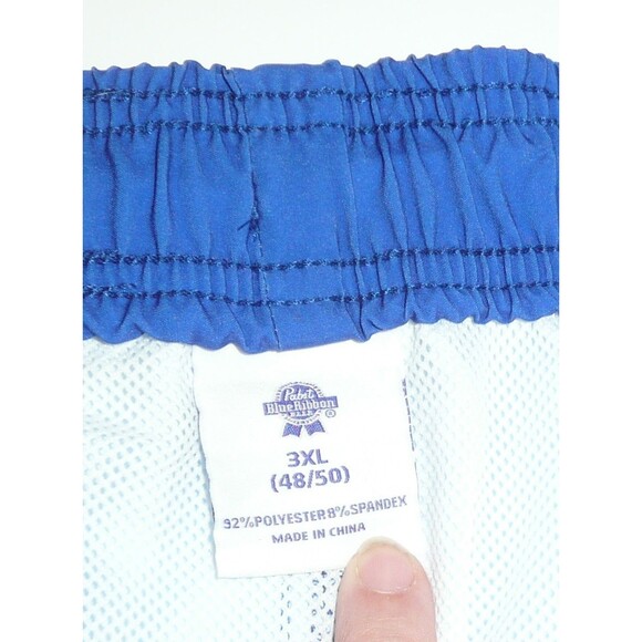 Pabst Blue Ribbon Mens Licensed Beer Board Shorts Graphic Swim Trunks 3XL NWT - Picture 5 of 7